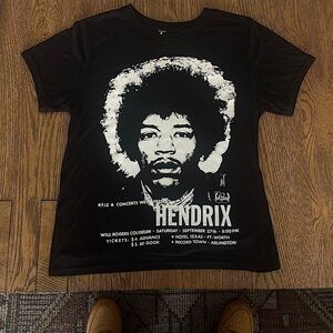 Rare Vintage 1985 Jimi Hendrix Concert Promo Tee Hollywood Legends Small